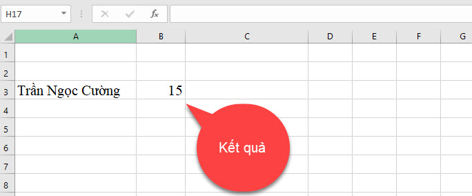 Đếm chuỗi trong Excel