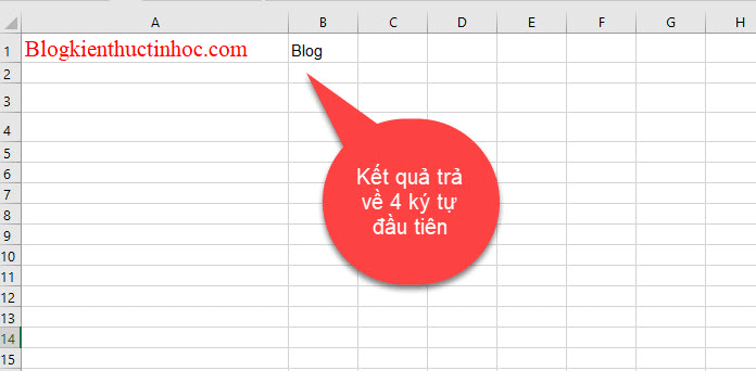 Hàm Left trong Excel